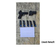 WE Glock 17 Gen 3 + 5 Green Gas Mags