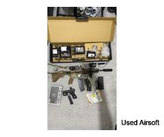 Umarex VFC HK416A5 V3 Ral8000 GBBR (Asia Edition) + Umarex GHK Cerakote Glock 45 MOS + Extras - Image 1