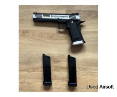 WE Europe HI CAPA pistol with two magazines