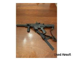 G&G Full Metal ARP 556 PDW AEG Airsoft Rifle and equipment