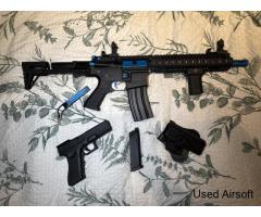 Colt sierra M4 blue & Glock 17 gen4