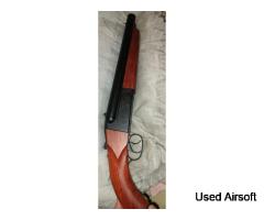 Han Saw Sawn Off Double Barrel Shotgun Airsoft Gas Blow Back