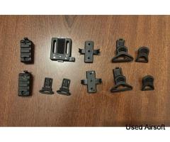 Airsoft Helmet Arc Rail Accessories Kit Picatinny Adapters Rail Set