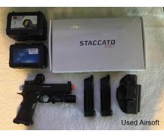 Upgraded! Airsoft Staccato P 2011/Hi Capa GBB Co2 Pistol