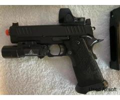 Upgraded! Airsoft Staccato P 2011/Hi Capa GBB Co2 Pistol - Image 4