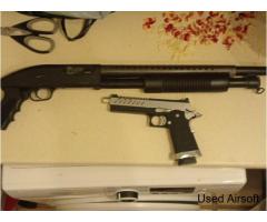 Pistol and shotgun
