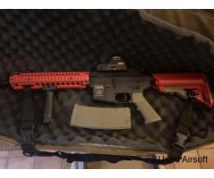 Barely used mk18 airsoft gun