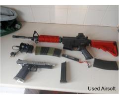 M4 and pistol