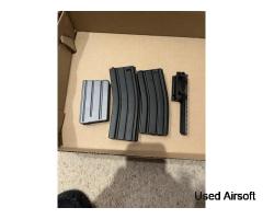 Colt M4a1 electric two tone replica bundle