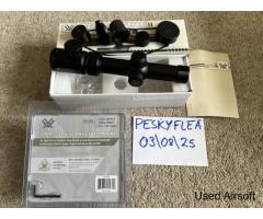 Vortex Crossfire II 1-4x24 V-Brite MOA Rifle Scope and Cantilever Mount