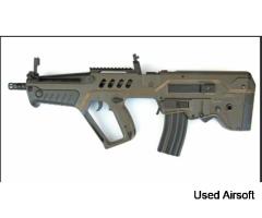 Airsoft green and black replica IWI tavor x95