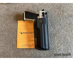 Cybergun Desert Eagle .50AE CO2 GBB Pistol; FULL AUTO, Silver - Image 3