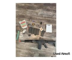 Airsoft Rifle M4 AEG and Accessories Set Full Metal Airsoft Gun with Battery