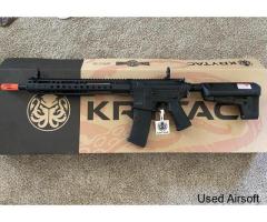 NEW Krytac War Sport Licensed GPR-CC Full Metal Airsoft Electronic Rifle Black - Image 2