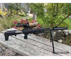 Battle-ready SVU CYMA — 400 FPS, brushless motor & MOSFET, single-shot DMR + 4 mags & scope - Image 2