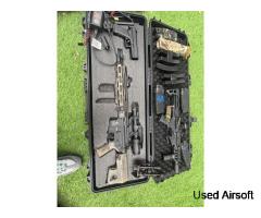 Full air soft package 2 rifles 1 pistol