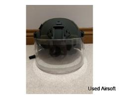 8FIELDS MICH2000 Hard Helmet Olive Green + Flip UP Visor - Image 3