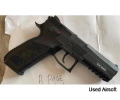 new ASG CZ P-09 GBB Pistol, Black
