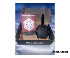 AW Custom 350rd Gas Drum Magazine for AW, WE, EMG 1911 Airsoft GBB Black