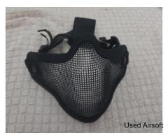 Black mesh face mask