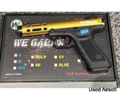 new  WE Galaxy G Series Gas Blowback Pistol (Gold) 07824633667