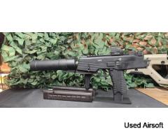 HPA/GBB KWA MP9 with silencer and tracer adapter. - Image 2