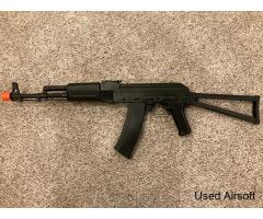 LCT Stamped Steel LCKS74M AK EBB AEG Rifle with Steel Folding Stock Bundle - Image 2