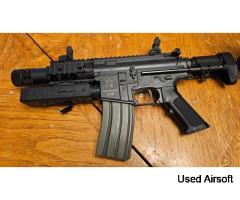 VR16 M4 SB CQB Vega Force full metal airsoft rifle black 6mm 400fps