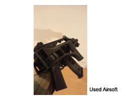 WE G36 GBBR replica in very good condition, 4 real-cap gas magazines. Upgraded NPass hop-up bucking. - Image 3