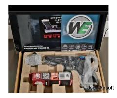 Glock34 FORCE BLACK SLIDE & SILVER BARREL WE CUSTOM FIBER OPTIC PHOSPHO BY PNA