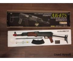 AK47S Semi & Full Automatic Assault Rifle Airsoft Gun, 7.6mm, Marui, Japan
