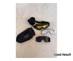 Valken Airsoft Goggles with 3 lenses