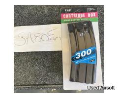 5 x E&C Hi Cap Full Metal Magazines M4 M16 300rds 6mm BBs