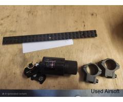 Miscellaneous spares, rail, mounts, broke torch laser
