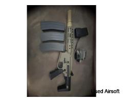 EMG Noveske N4 %22Ghetto Blaster%22 10.5%22 MWS ZET System GBBR, Flat Dark Earth