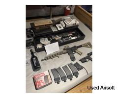 TRADE ONLY TM mws urgi 14.5 GBBR + 5 mags + hpa set up