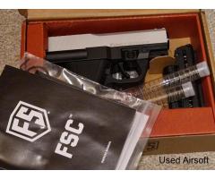 NEW IN BOX - First Strike FSC .68 Paintball Pistol in Silver & Black finish