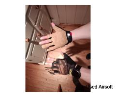 Mechanix Leather Impact partially fingerless gloves