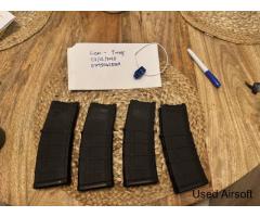 MWS Pmags x 4 + Adapter - USED ONCE