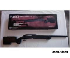 ASG McMillan M40A3 Spring Sniper Rifle + Precision Scope + Metal Tripods