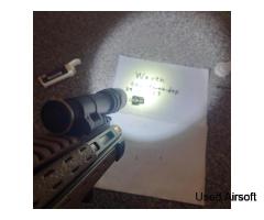 Surefire M600DF style flashlight with 18650 rechargeable battery - Image 3