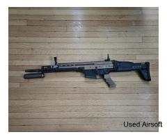 CUSTOM WE TECH SCAR H GAS BLOWBACK AIRSOFT. 6 MAGS, MANY UPGRADES - Image 3