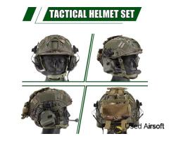 *BRAND NEW* Tactical Airsoft Helmet Set w/ Headset & more - Image 2