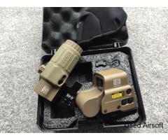 Airsoft Replica - EXPS 3 Holo Style Sight With G33 Magnifier - FDE - NEW