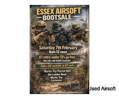 7th February 8am-12 noon airsoft bootsale