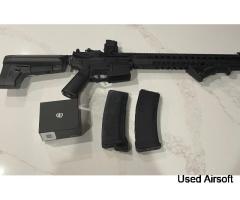 Krytac War Sport LVOA-C Airsoft AEG With Two Mags And An Optic