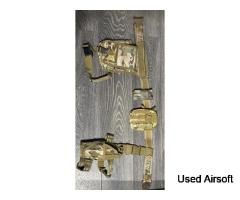 Tactical belt with Viper drop knee holster.