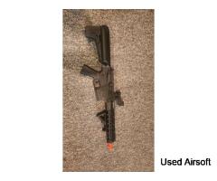 Krytac Trident Mk2 CRB Airsoft Rifle Black W/ Battery Charger Mags Red Dot Grip