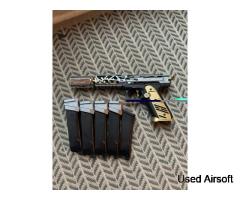 AAP-01/C CTM Tac FUKU-2 Skeleton Custom Build. Black/Silver/Gold