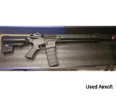 CYMA Full Metal Sport M4 Airsoft Battery Powered Full/Semi Auto Bundle